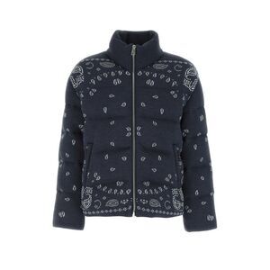 Alanui Men Embroidered Wool Bandana Down Jacket